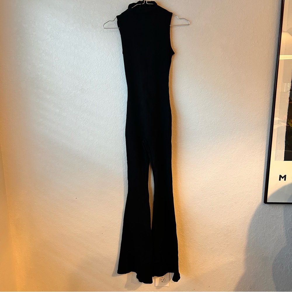 Amber snatched flare jumpsuit